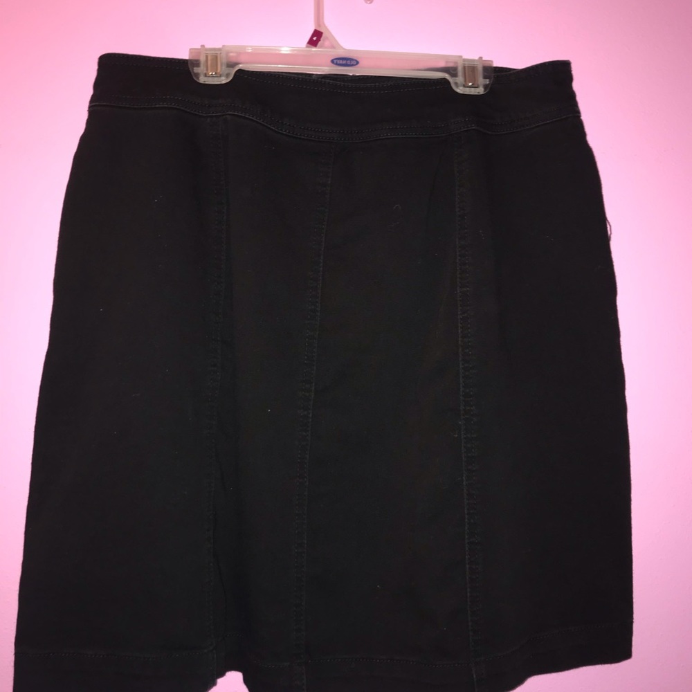 Denim Button Down Skirt - Picture 3 of 3